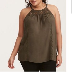 Lace Mock Neck Cami
